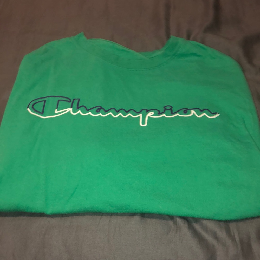 Champion Green Long Sleeve Tee